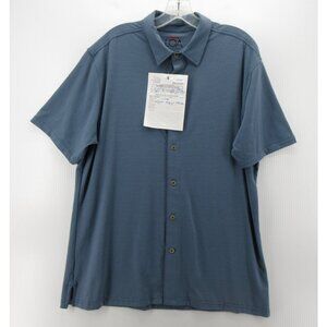 Rail Riders Shirt Large LOA Performance Tech Pinstripe Button Down NEW